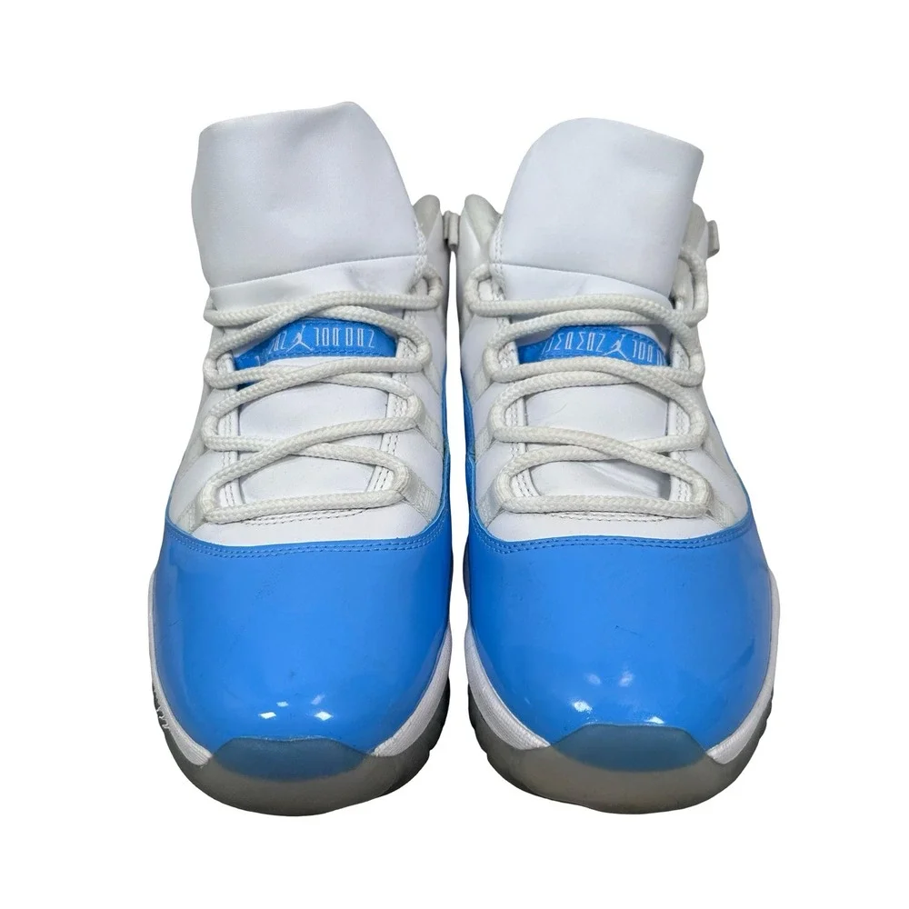 Air Jordan 11 Retro Low White University Blue UNC 528895-106 Mens 11 Sneakers